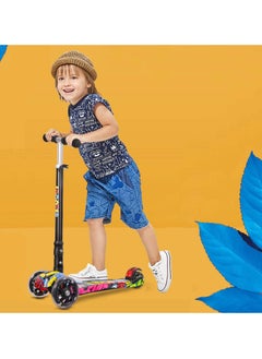 Children's Scooter from 3 to 12 Years - Load up to 50 kg - with Height-Adjustable Anodised Handlebar and Flashing LED Wheels, Multi-Coloured - pzsku/Z043F00660625043D31F5Z/45/_/1739556105/e0947b86-f3b7-4533-ab23-1098eb22a260