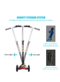 Children's Scooter from 3 to 12 Years - Load up to 50 kg - with Height-Adjustable Anodised Handlebar and Flashing LED Wheels, Multi-Coloured - pzsku/Z043F00660625043D31F5Z/45/_/1739556106/56b00c9b-30ad-4ae3-99ab-52dda6a62f39