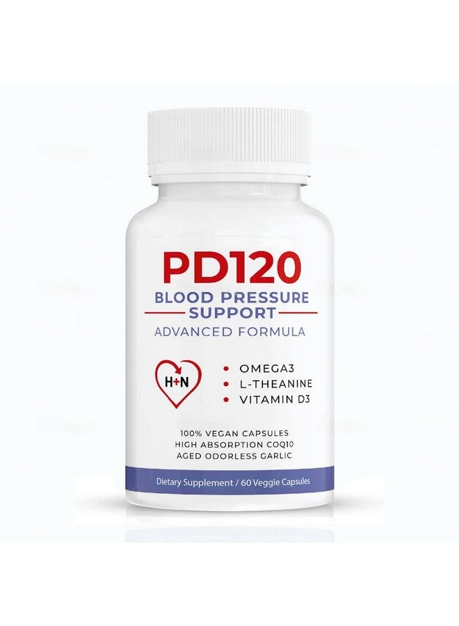 PD120 مكملات ضغط الدم العالي الطبيعية مستخلص الثوم الأسود عديم الرائحة أقراص مكملات ضغط الدم العالي خفض ضغط الدم 60 كبسولة - Image 1