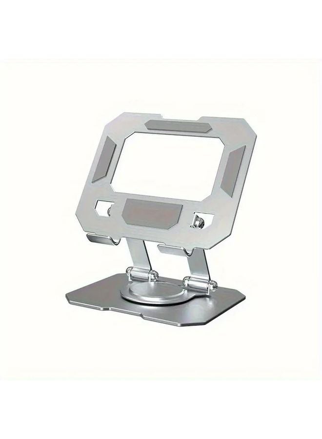 Black 360 Degrees Rotating Foldable Metal Stand Adjustable Tablet Phone Holder - Image 2