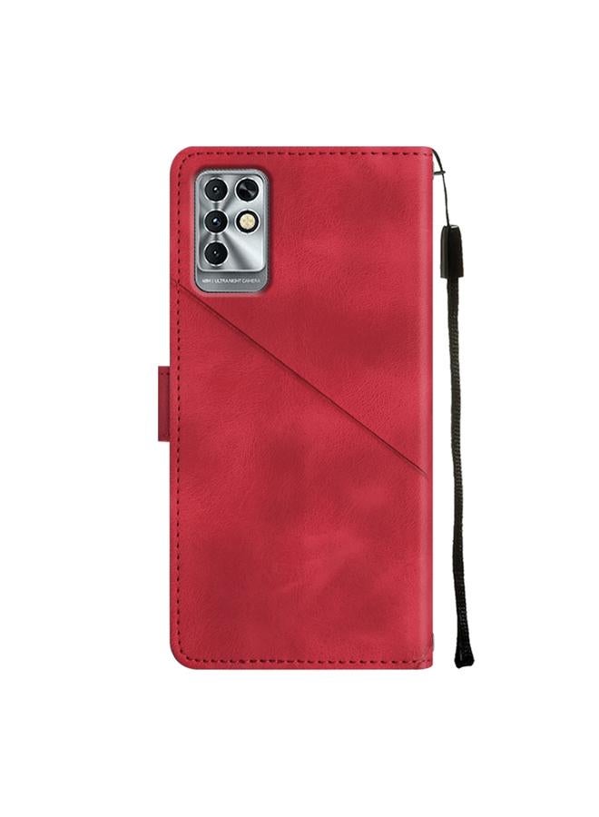 Zaboon Case For Infinix Note 11i / Note 10 Skin-feel Embossed Leather Phone Case - Image 3