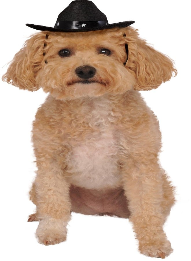 Rubies Cowboy Pet Hat for Dogs or Cats, S/M - Image 1
