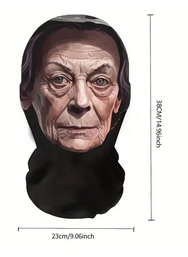 The 3D Jeddah mask is made of breathable, stretchy fabric, ideal for role-playing, face-slapping, tricks, dust protection, themed parties, stage performances, and funny costumes. - Image 3