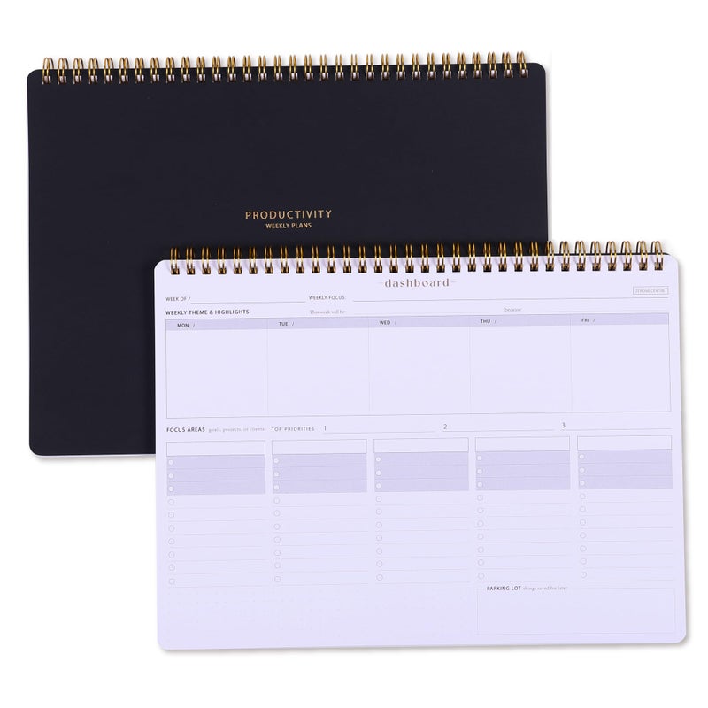 ZERONE CENTRE Weekday To Do List Notepad - 5-Day Undated Weekly Schedule Plan Your Daily Tasks, Goals, Events, Appointments, Shopping - Multi Project Management Planner Notebook for Work - Image 1