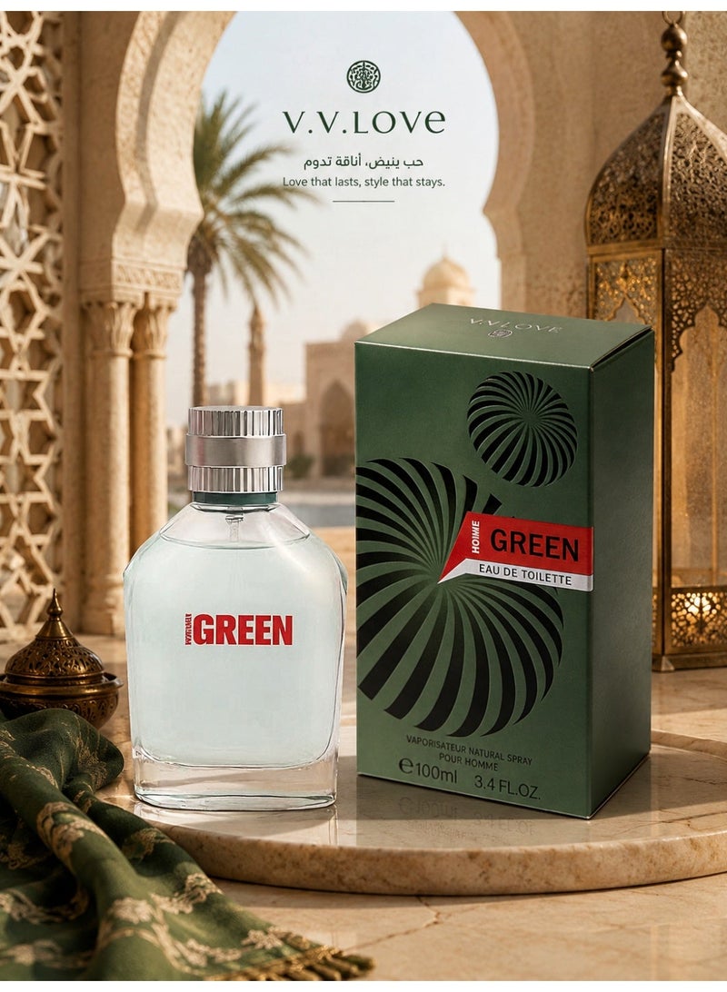 في في لوف عطر رجالي عطري برائحة الأوراق الخضراء/100 مل/3.4 أونصة سائلة - Image 1