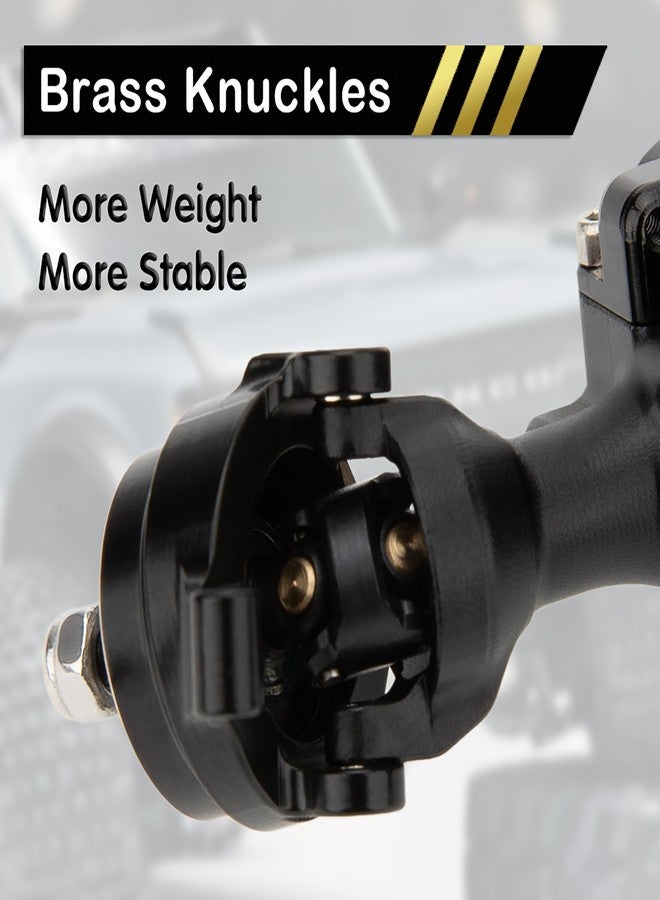 MEUS RACING محاور MEUS RACING +3mm ISO SCX30 مع نظام CVD ثلاثي الأجزاء لترقيات سيارات الزحف Axial 1/30 SCX30 RC (أسود) - Image 4