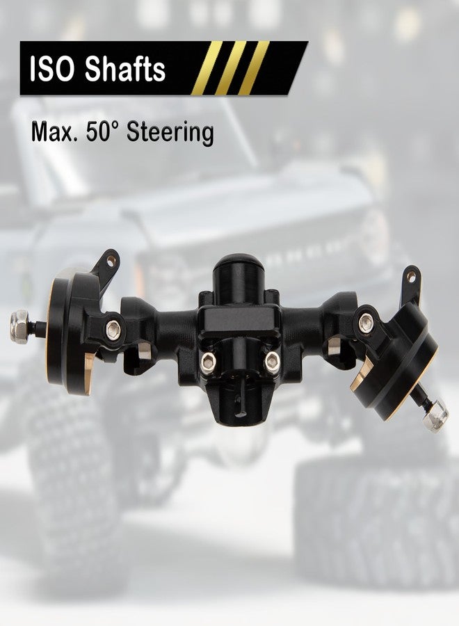 MEUS RACING محاور MEUS RACING +3mm ISO SCX30 مع نظام CVD ثلاثي الأجزاء لترقيات سيارات الزحف Axial 1/30 SCX30 RC (أسود) - Image 3