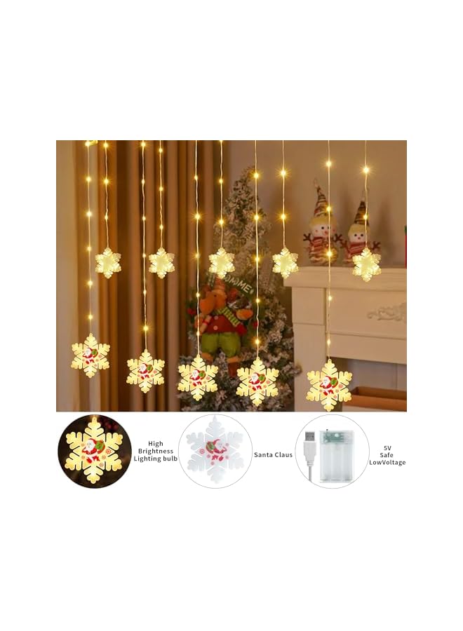 The Bros Christmas lights, Indoor and Outdoor Christmas Decorations for Home Warm White Fairy Lights Operated with USB and Battery  - Image 3