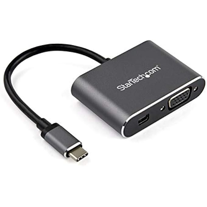 Startech.com USB C MULTIPORT VIDEO ADAPTER VGA OR MINI DP - HDR 4K 60 - Image 1