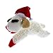 Multipet Holiday Lambchop with Santa Hat Plush Dog Toy 105 - Image 3