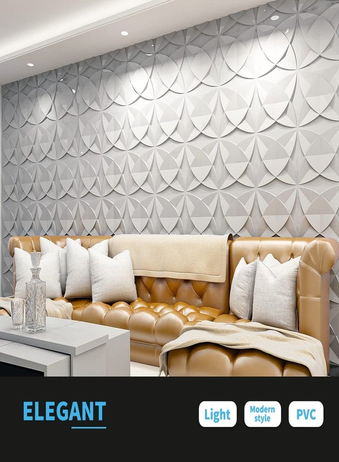 Art3d Decorative Textured PVC 3D Wall Panels for Interior Wall Decor in Living Room, Bedroom in White, Pack of 33 Tiles, 32Sq.Ft - Image 3