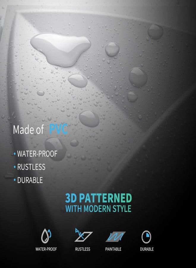 Art3d Decorative Textured PVC 3D Wall Panels for Interior Wall Decor in Living Room, Bedroom in White, Pack of 33 Tiles, 32Sq.Ft - Image 5