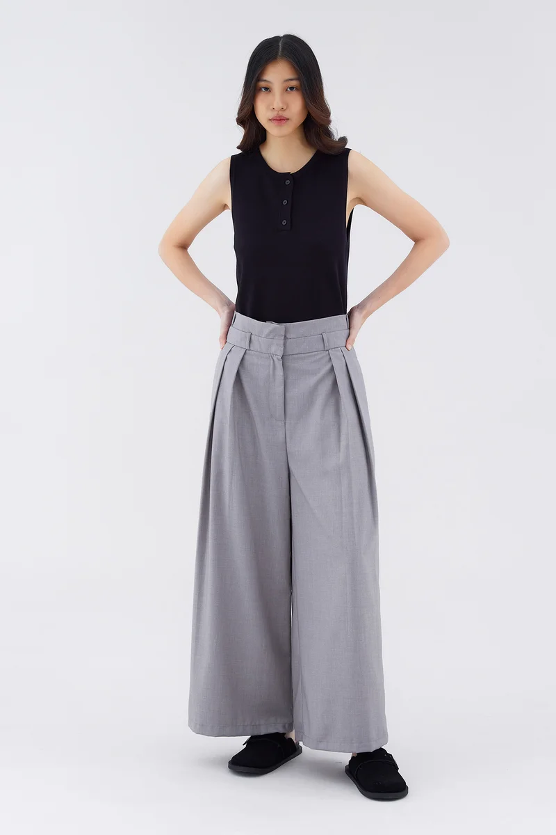The Editor's Market Negan High-Rise Wide Leg Pants