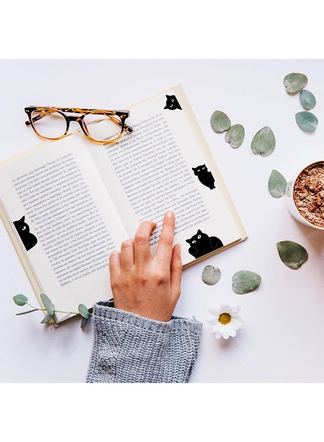 Peachjoy علامات كتاب مغناطيسية، 6 قطع علامات كتاب قطة لطيفة، علامة كتاب قطة، مجموعة علامات صفحات مغناطيسية قطة، علامات كتاب مغناطيسية لطيفة لقطة، لمعلمي وطلاب ومحبي الكتب - Image 3