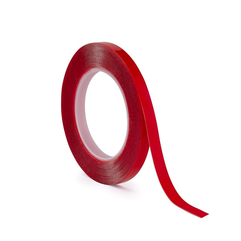 DM TAPES Double-Sided Acrylic Tape Clear - 10mm × 7m for Strong Adhesion and Versatile Use | Strong Bonding Tape for Plastic, Metal, Interior, Glass,Wooden & Exterior Use, Multiple Surface (Pack of 5) - Image 1