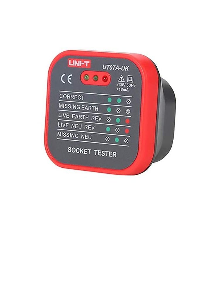 يوني تي UNI-T UT07A ، جهاز اختبار المقبس 230VAC  - Image 2