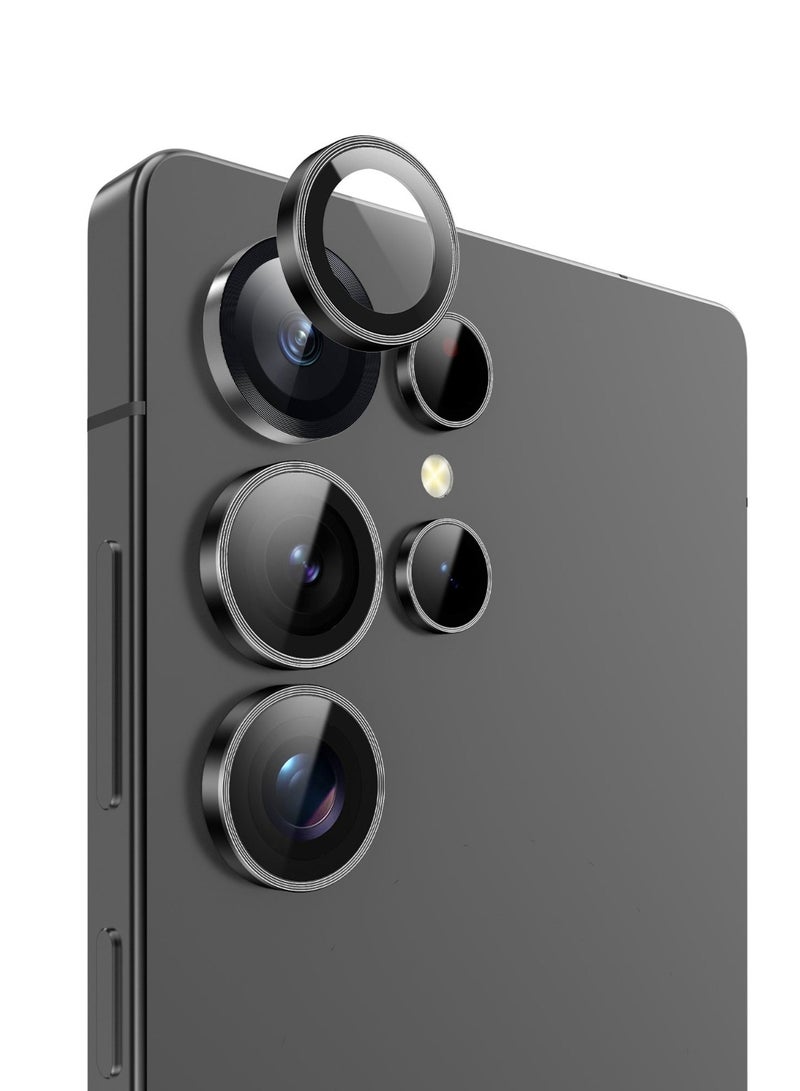 GREEN LION S25-Ultra Camera Lens Armor /  Anti Scratch / 360°Overal Protection /  Full Coverage / Advanced AF Coating /  High Transparency /  3D Spiral Pattern /  Ultra Thin  High Definition Glass - Black - Image 2