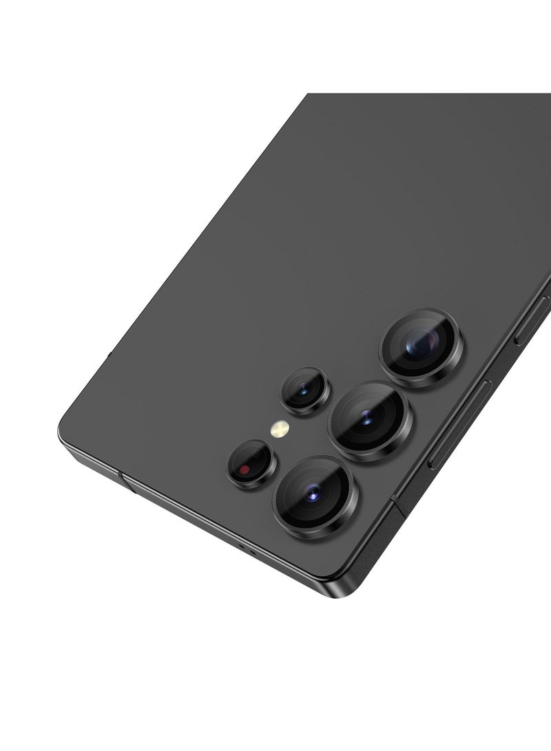 GREEN LION S25-Ultra Camera Lens Armor /  Anti Scratch / 360°Overal Protection /  Full Coverage / Advanced AF Coating /  High Transparency /  3D Spiral Pattern /  Ultra Thin  High Definition Glass - Black - Image 3