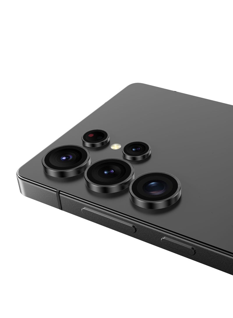 GREEN LION S25-Ultra Camera Lens Armor /  Anti Scratch / 360°Overal Protection /  Full Coverage / Advanced AF Coating /  High Transparency /  3D Spiral Pattern /  Ultra Thin  High Definition Glass - Black - Image 5