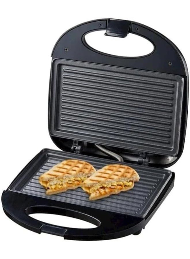 3-in-1 Sandwich Maker for preparing waffles, sandwiches, and grilling with fast performance, interchangeable plates with non-stick coating, and even heating for everyday kitchen use HMA1041 - Image 3