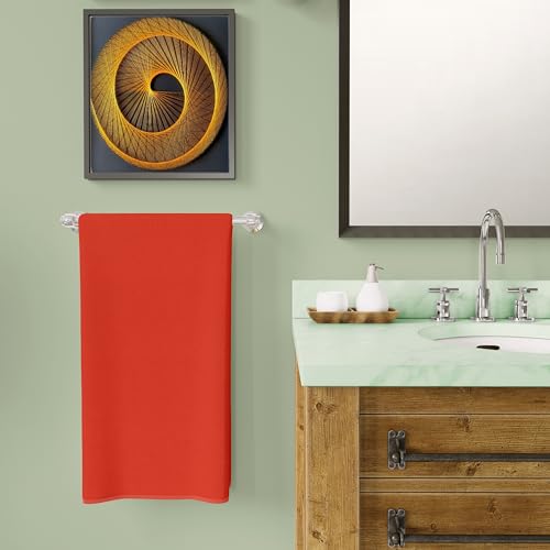 Status Contract STATUS Towels for Bath, Towels for Bath Large Size | 300GSM | Bath Towel for Men/Women, Bathing Towel, Towels for Bath Women/Men,Terry 100% Cotton 1 pc (RED)(color may vary due to photographic affect) - Image 4