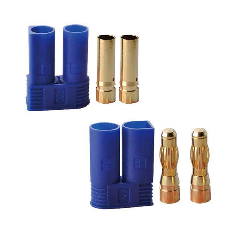 FLY RC 10 Pairs Amass EC5 Banana Plug Connectors Female Male 50mm Gold Bullet Connector for RC ESC LIPO Battery Device Electric Motor - Image 3