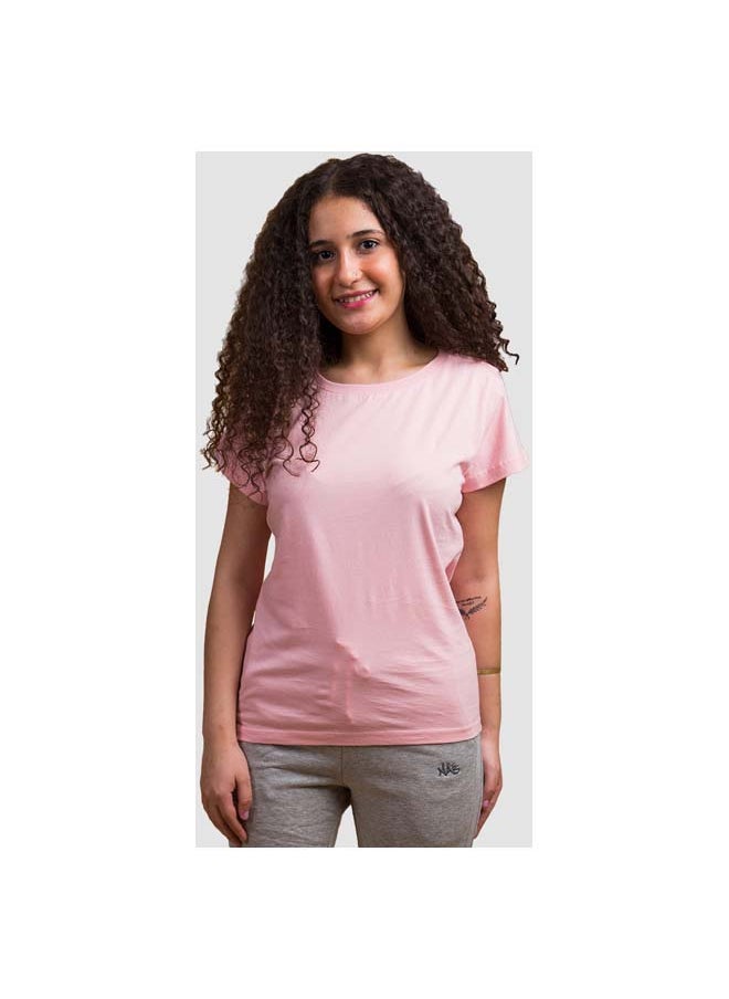 NAS Trends - basic-short-sleeve-shirt-peach-melba-women-ss-t-shirt - Image 1