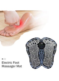 Generic Electric Foot Massager Mat Foldable Portable Foot Massage Pad 10 Modes 20 Intensity Levels Built-in Battery with LCD Display USB Charging Cable for Pain Relief  - Image 4