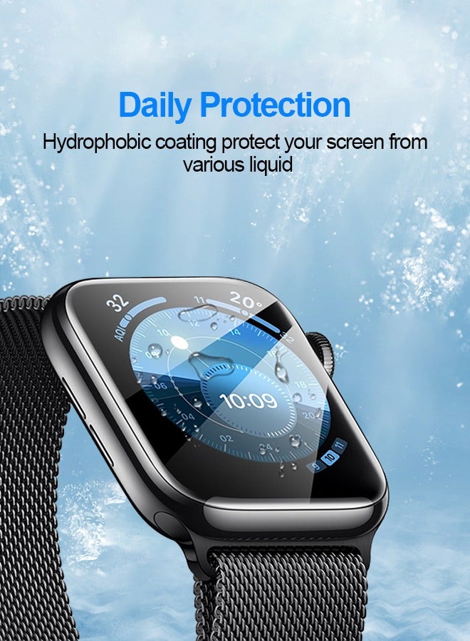 بشكل مختصر واقي شاشة [8 عبوات] واقي شاشة لساعة Apple Watch Series 10-42 مم، فيلم تغطية كامل ناعم ممتاز من مادة TPU الناعمة لساعة iWatch S10 2024، مضاد للخدش عالي الوضوح (42 ملم)  - Image 3