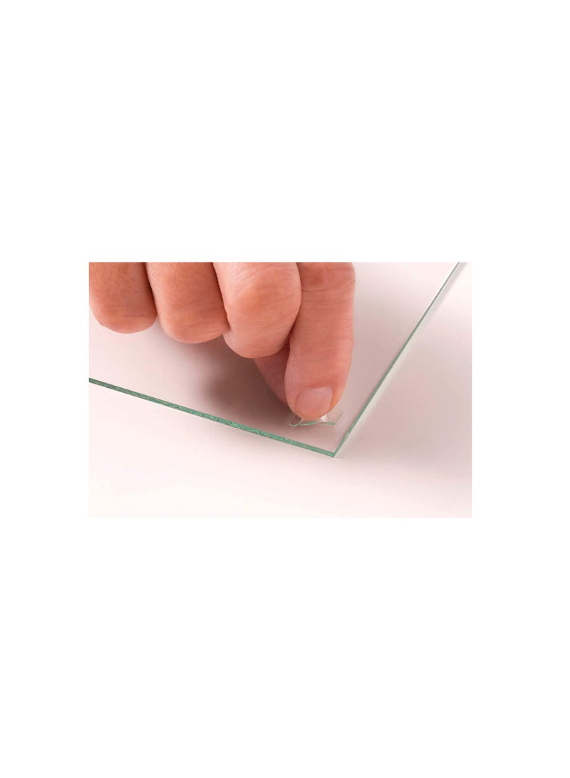 UHU Patafix Transparent, Removable And Reusable Adhesive Pads, Repositionable And Pre-Cut Tack, 56 Pads, Transparent (For Glass, Acrylic, Etc.) - Image 3