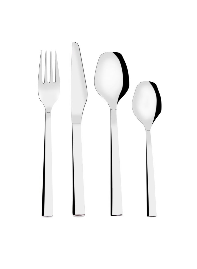 Serenk Serenk New York 24-Piece Premium 18/10 Stainless Steel Cutlery Set – Sleek, Polished Flatware for Everyday and Formal Dining  - Image 1