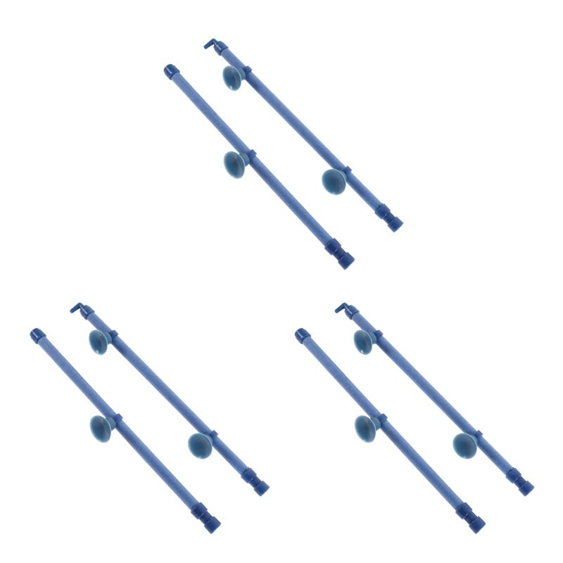 3 pcs 18Inches Fish Aquarium Air Stone Tube with Cup Tubes Caps ( ) - Image 1