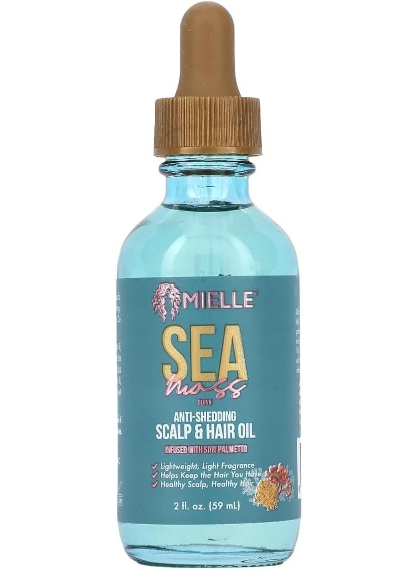Mielle Anti-Shedding Scalp & Hair Oil, Sea Moss, 2 fl oz (59 ml)