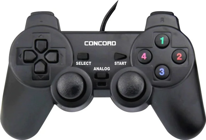 CONCORD C-850 Computer PC Game Console Gamepad Vibrating Handle