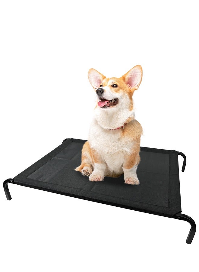 Elevated Dog Cot, Durable & Portable Raised Pet Bed, Outdoor Dog Cot Bed, Portable Cooling Bed for Dogs, Cats,40.16 x 27.17 x 5.91 inches - Image 1