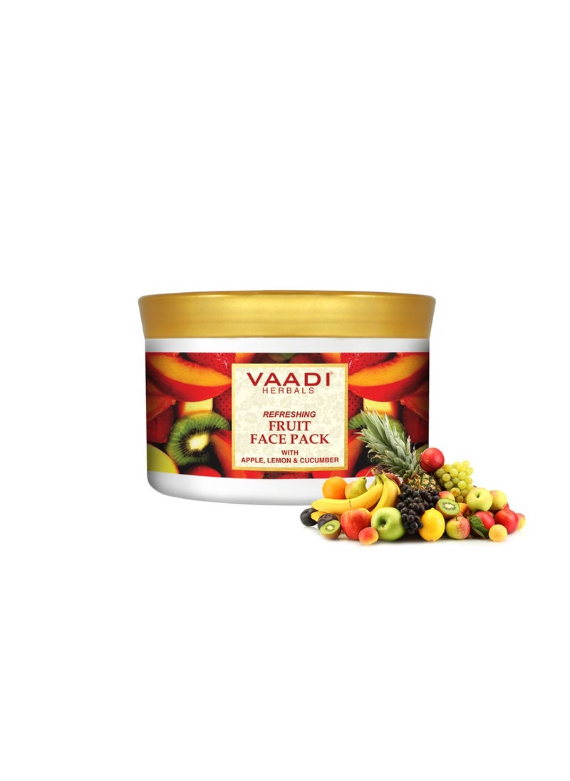 VAADI HERBALS - Refreshing Fruit Face Pack  Herbal Face Pack  ALL Natural  Paraben Sulfate Free  Suitable for All Skin Types  Value Pack of 600gms 2116 Oz  Vaadi Herbals - Image 1