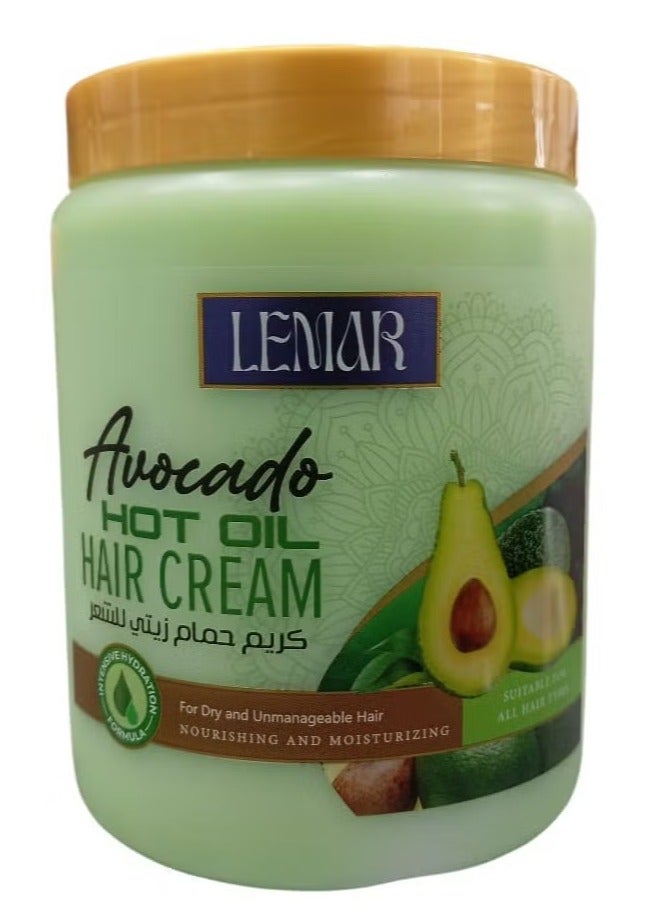 Avocado Oil Dath Cream Nourishing and Moisturizing for Dry Hair 1000 ml