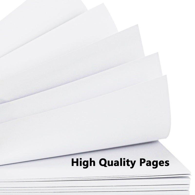 Yopih Linen Covered Scrapbook Photo Album, 8x8 Inches with Hardcover Kraft White Pages - Ideal for Travel, Wedding, Guest Book, Christmas, Baby Shower (20 Sheets/40 Pages) - Image 4
