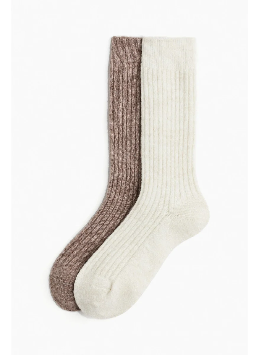 H&M 2-Pack Wool-Blend Socks