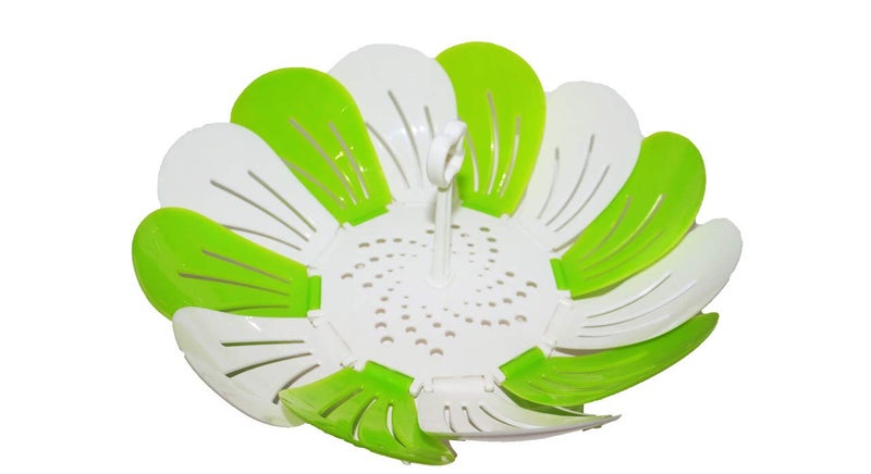 NGOR NGOR Self Adjustable Foldable Lotus Shape Fruit Vegetable BasketLotus Fruit BasketVegetable Steamer Basket Folding Steamer  - Image 2