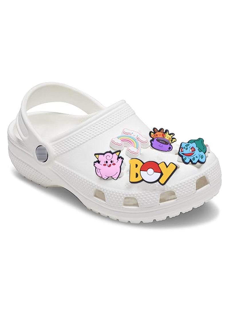 SYOSI Cartoon Shoe Charms 34PCS Pokemon Shoes Charm for Croc PVC Baby Kids Accessories Birthday Party Favors Supplies Decorations Fit Clog Bracelets Gift - Image 3