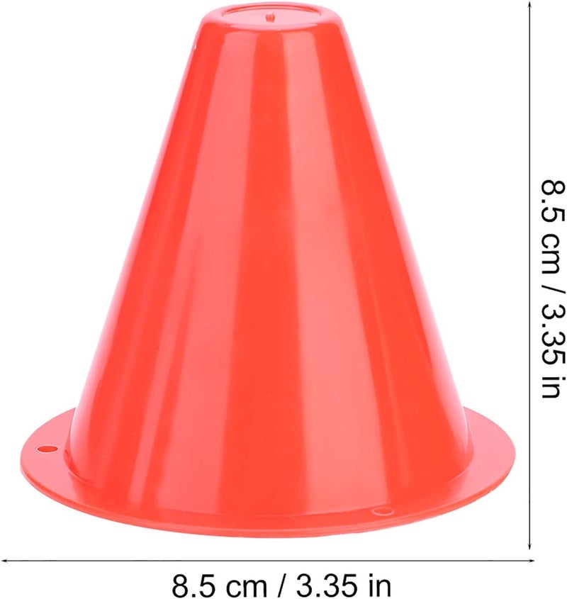 woobles Soccer Training Cone, Agility Soccer Disc Cones Barriers Plastic Marker Holder Sports Accessory (10pcs)-Red - Image 4