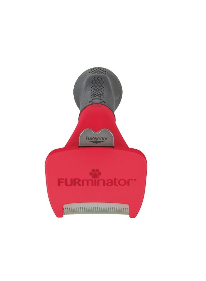 Undercoat Deshedding Tool for Small Dogs – Short Hair, red/Grey, P-92976