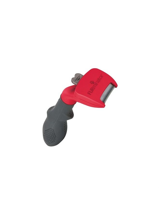 Undercoat Deshedding Tool for Small Dogs – Short Hair, red/Grey, P-92976