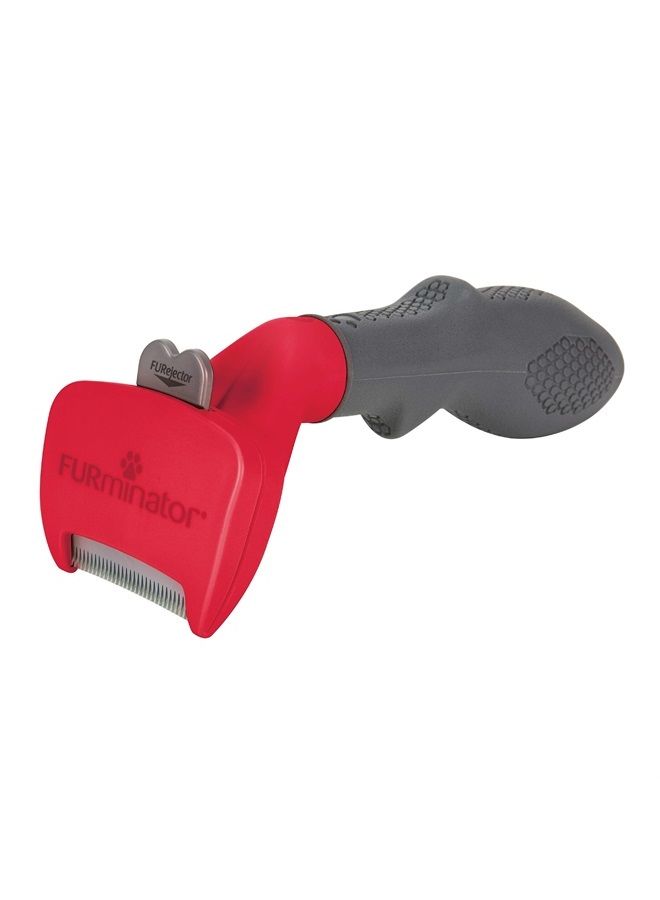 Undercoat Deshedding Tool for Small Dogs – Short Hair, red/Grey, P-92976