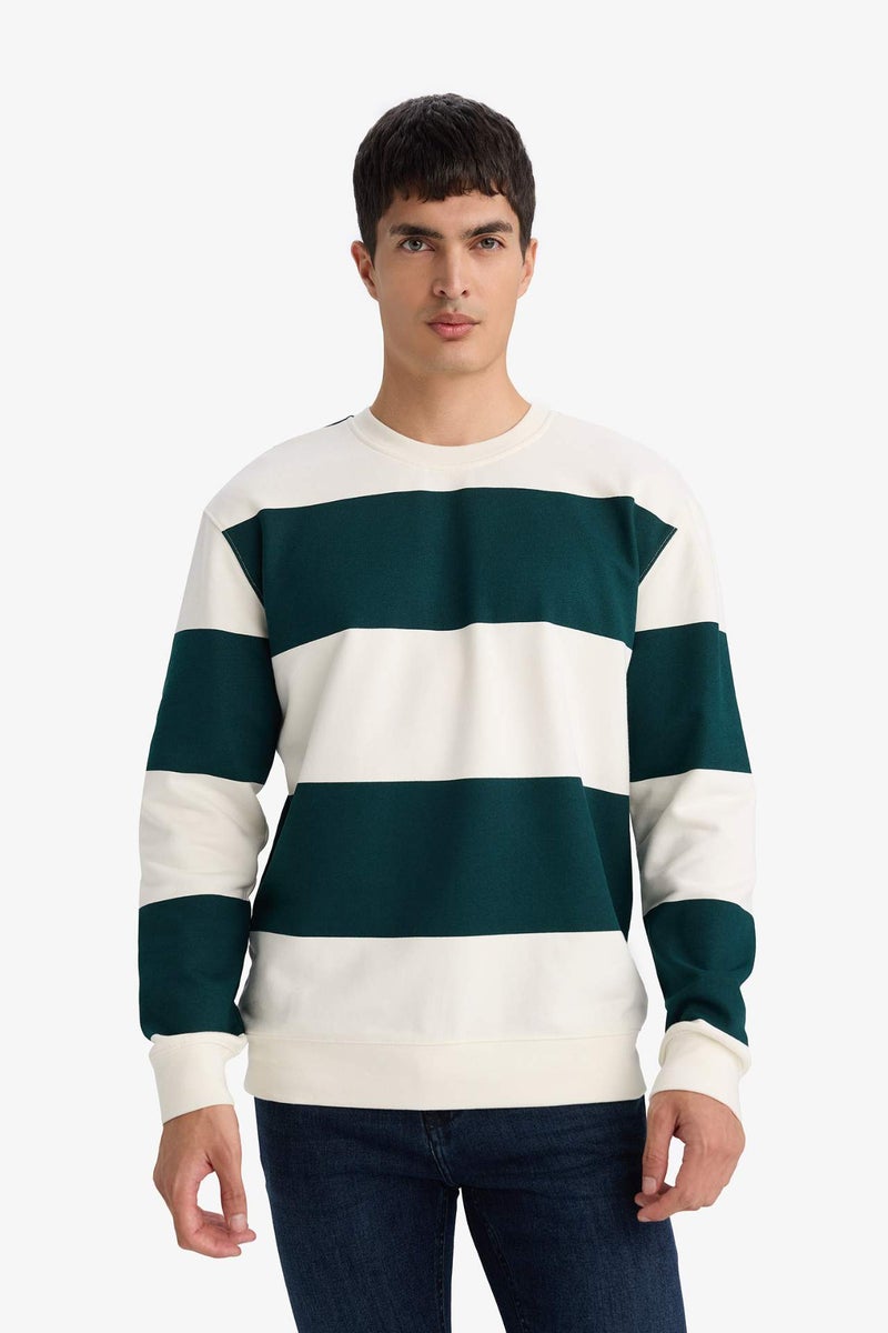 DeFacto Striped Sweatshirt - Image 3