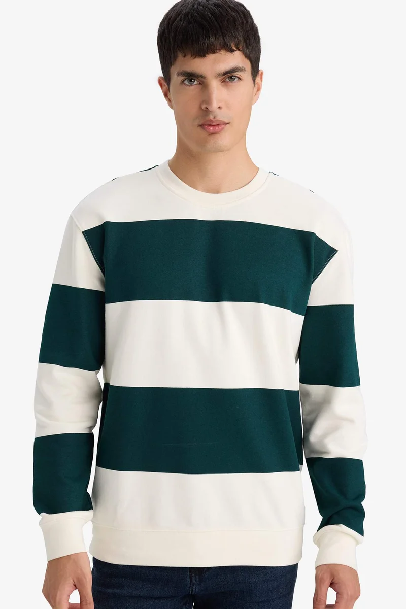DeFacto Striped Sweatshirt