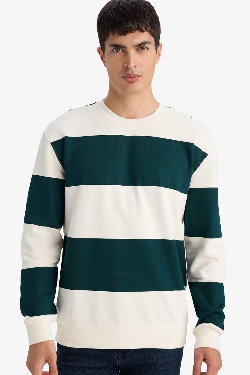 DeFacto Striped Sweatshirt - Image 1