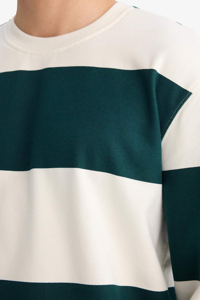 DeFacto Striped Sweatshirt - Image 4