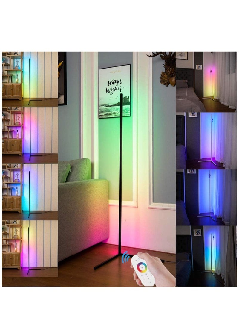 ELTRAZONE Smart RGB Floor Lamp, LED Floor Lamp Ambient Background Light, Modern Minimalism Color Changing LED Dimmable Torchiere - Image 1